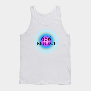 666 Angel Numbers Reflect Glowing Aura Tank Top